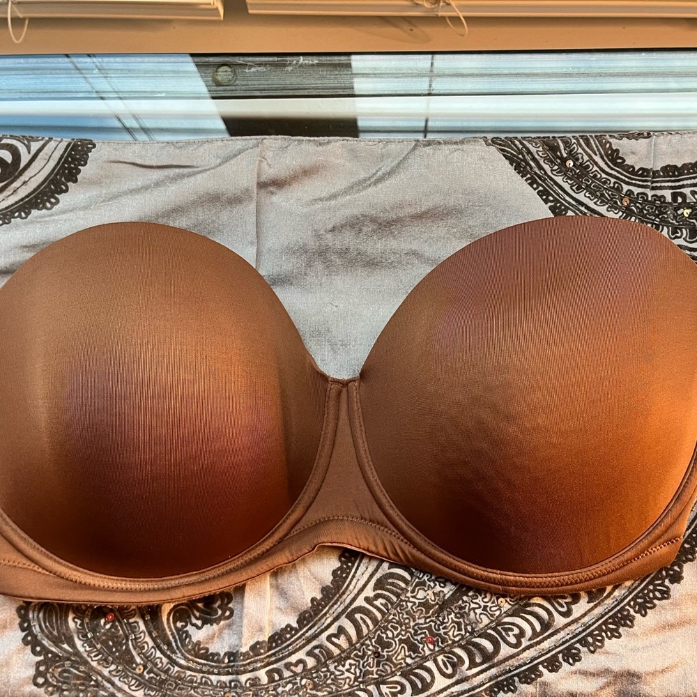 Wacoal Red Carpet Strapless,  Pecan brown 38G/36DDD, Gently used